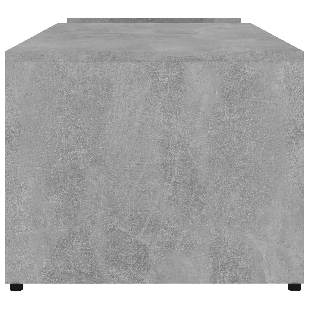 vidaXL Mesa de centro madera contrachapada gris hormigón 90x45x35 cm