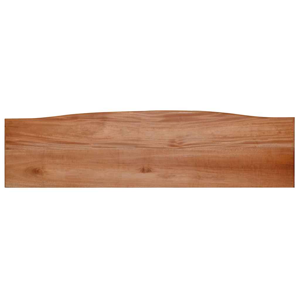 vidaXL Mesa consola de madera maciza de caoba 120x30x75 cm