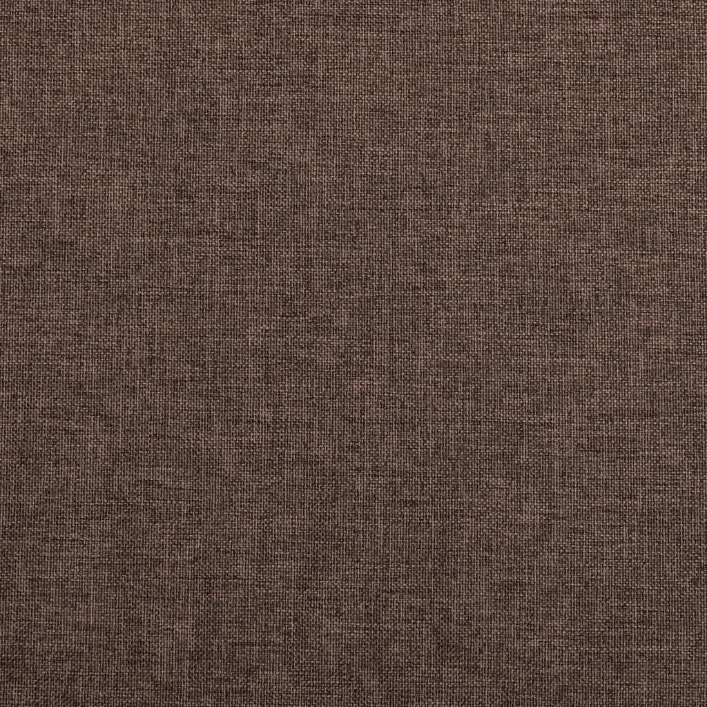 vidaXL Cortinas opacas ganchos look de lino 2 pzs gris taupe 140x175cm