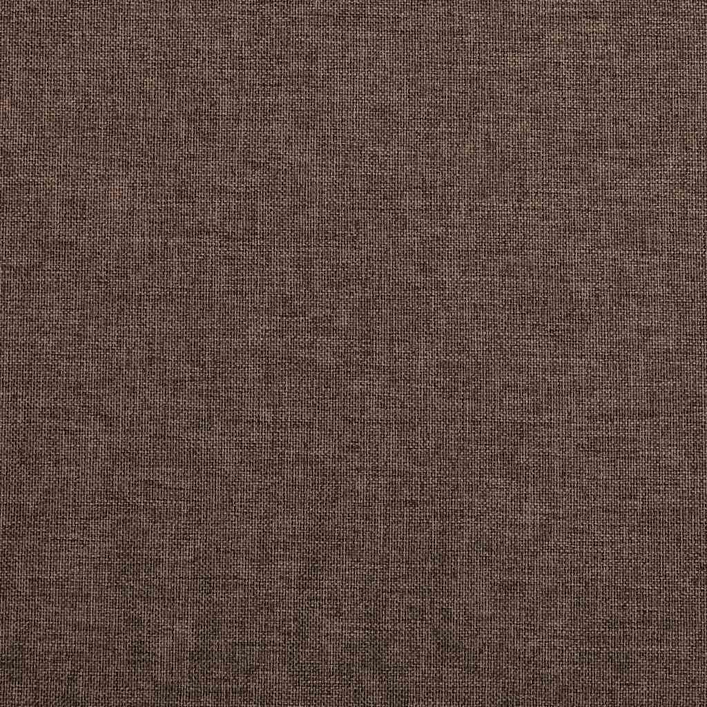 vidaXL Cortinas opacas ganchos look de lino 2 pzs gris taupe 140x175cm