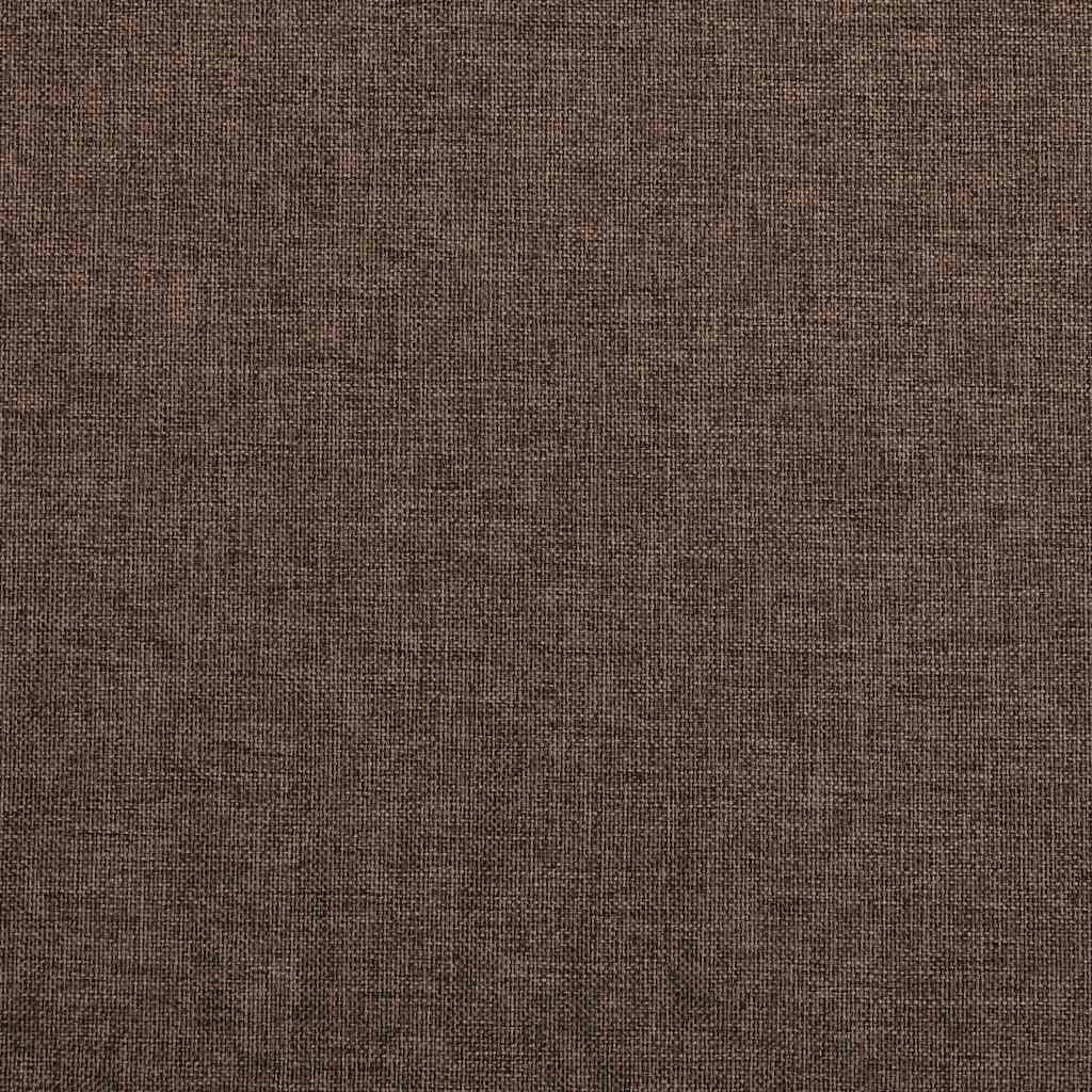 vidaXL Cortina opaca con ganchos look de lino gris taupe 290x245 cm