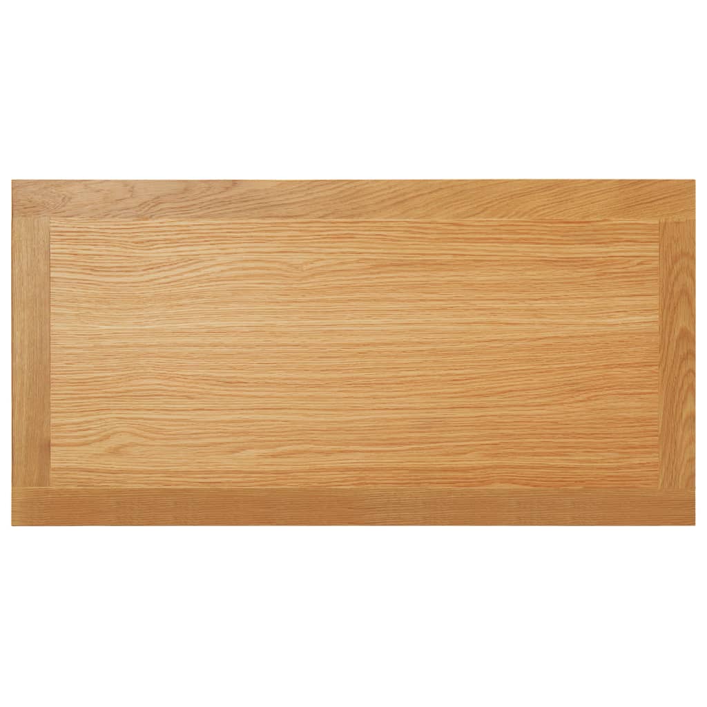 vidaXL Mesa de centro de madera maciza de roble 90x45x40cm