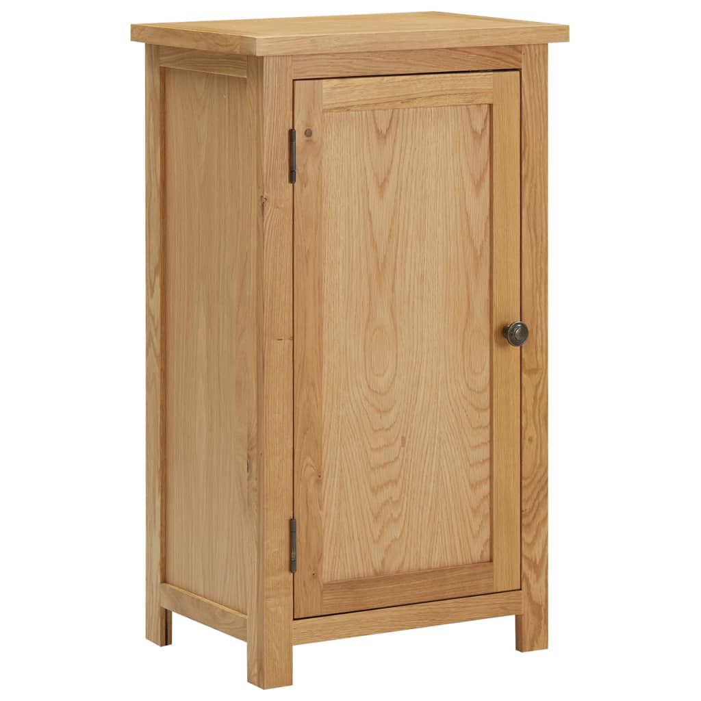 vidaXL Aparador de madera de roble maciza 45x32x85 cm