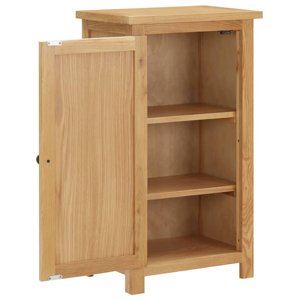 vidaXL Aparador de madera de roble maciza 45x32x85 cm