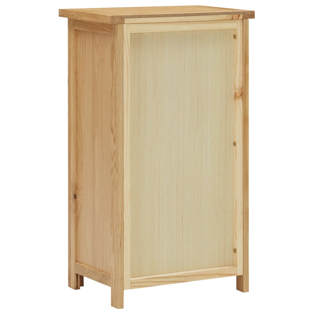 vidaXL Aparador de madera de roble maciza 45x32x85 cm