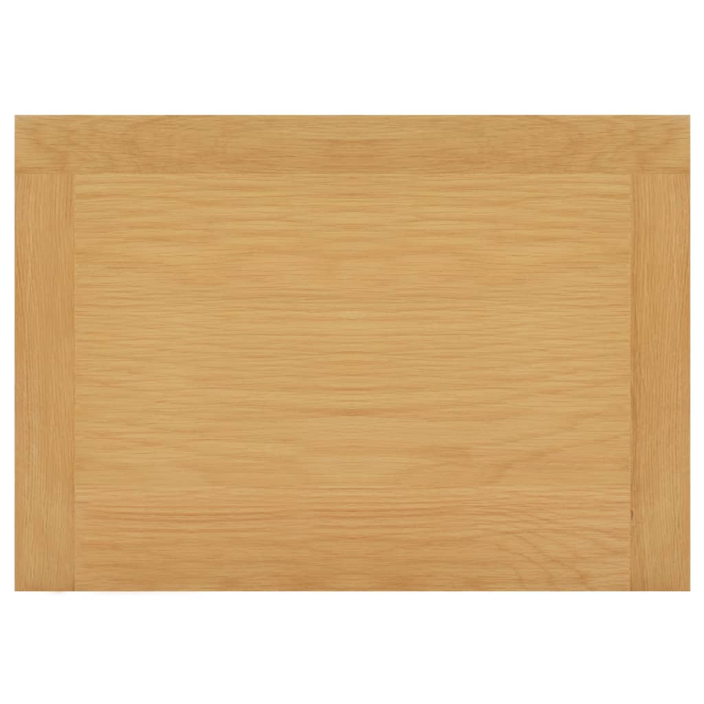 vidaXL Aparador de madera de roble maciza 45x32x85 cm