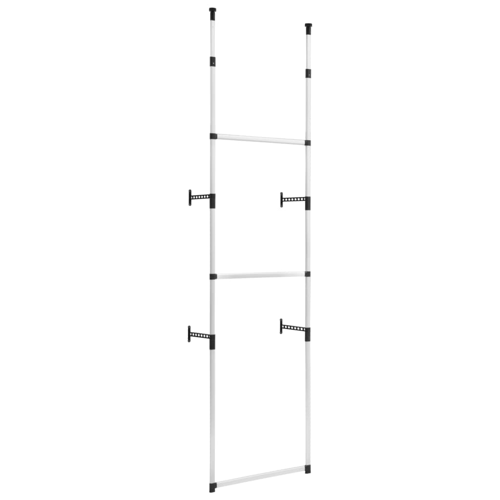 vidaXL Armario telescópico con barras de aluminio