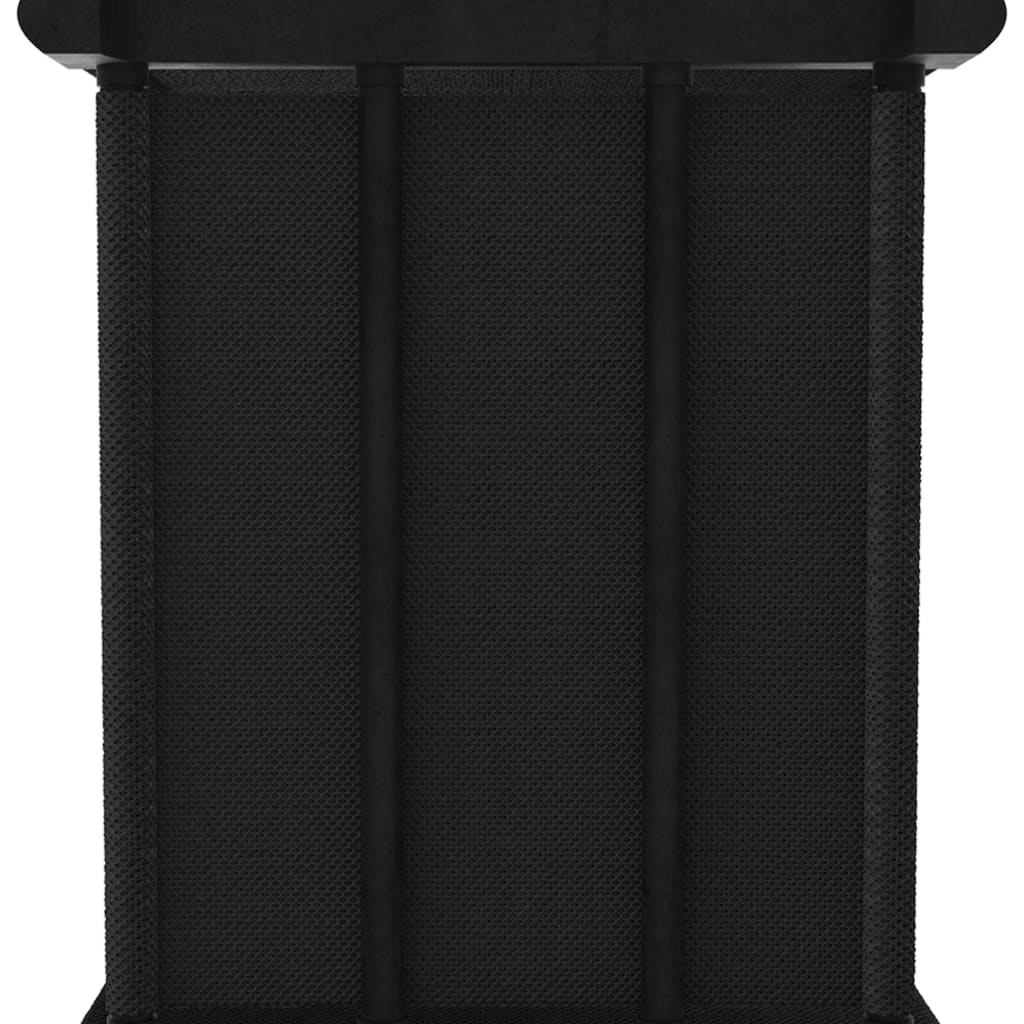 vidaXL Estantería de 5 cubos con cajas de tela negro 103x30x72,5 cm