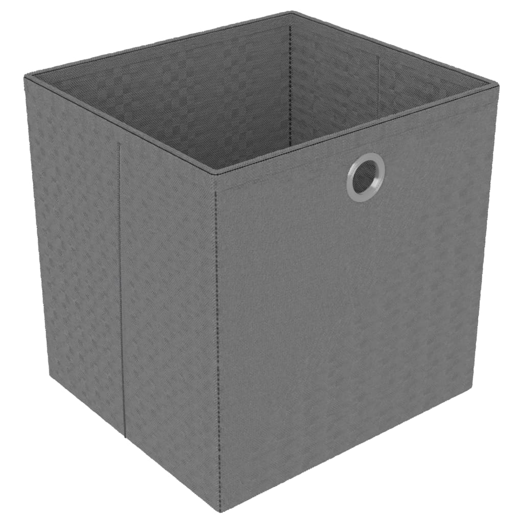 vidaXL Estantería de 15 cubos con cajas de tela negro 103x30x175,5 cm