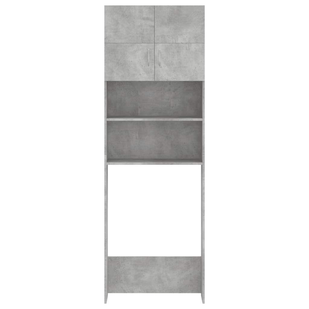 vidaXL Mueble para lavadora madera de ingeniería gris hormigón