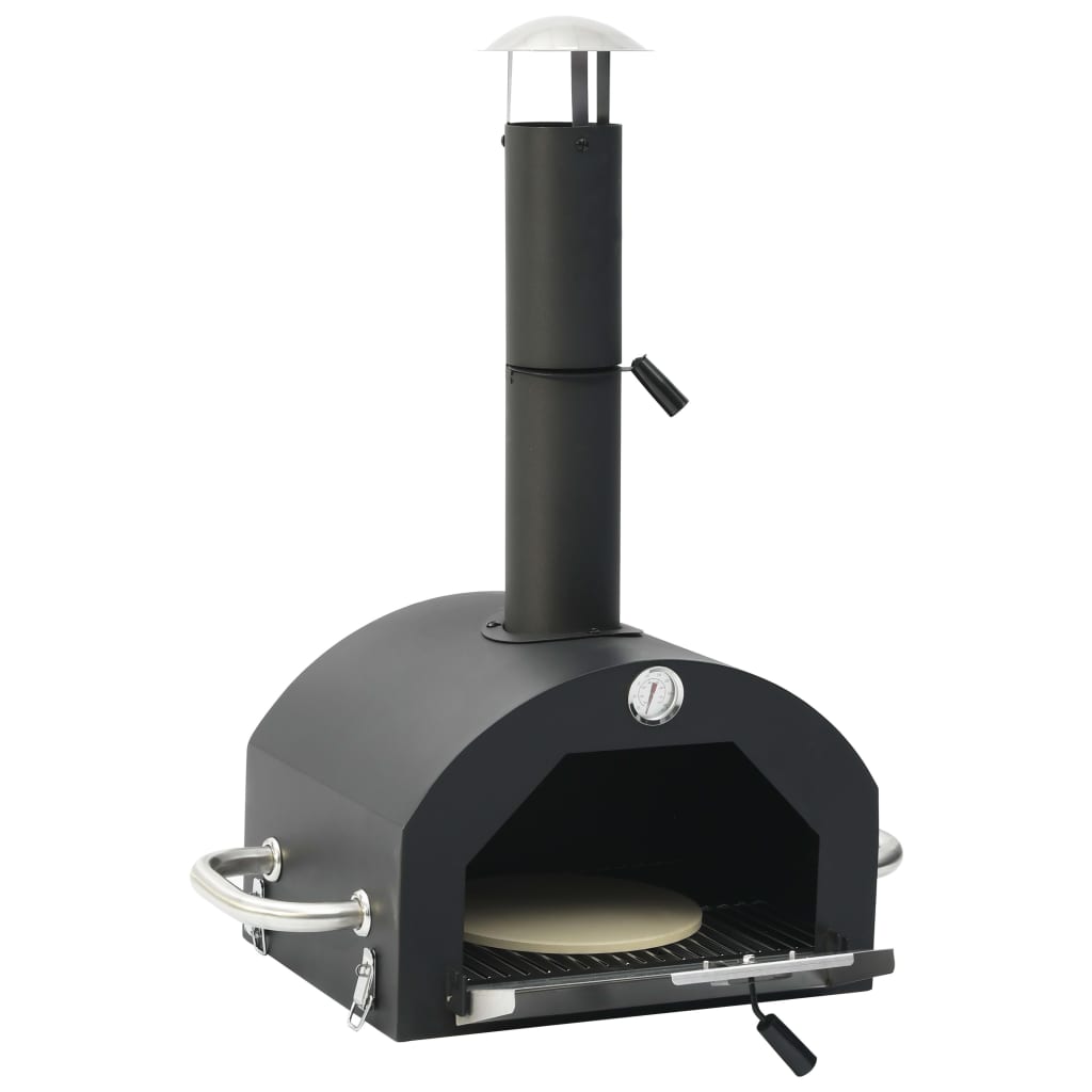 vidaXL Horno de pizza para exterior con piedra para pizza