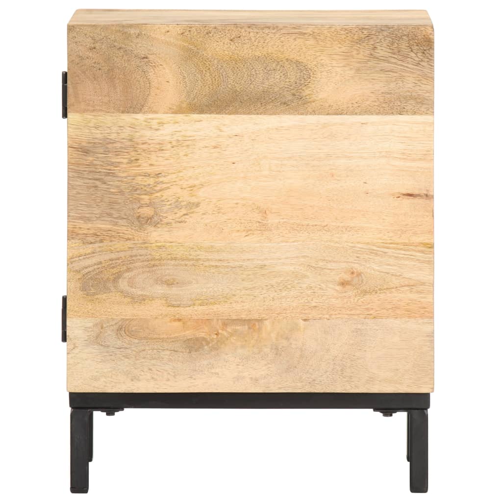 vidaXL Mesita de noche de madera maciza de mango 40x30x51 cm