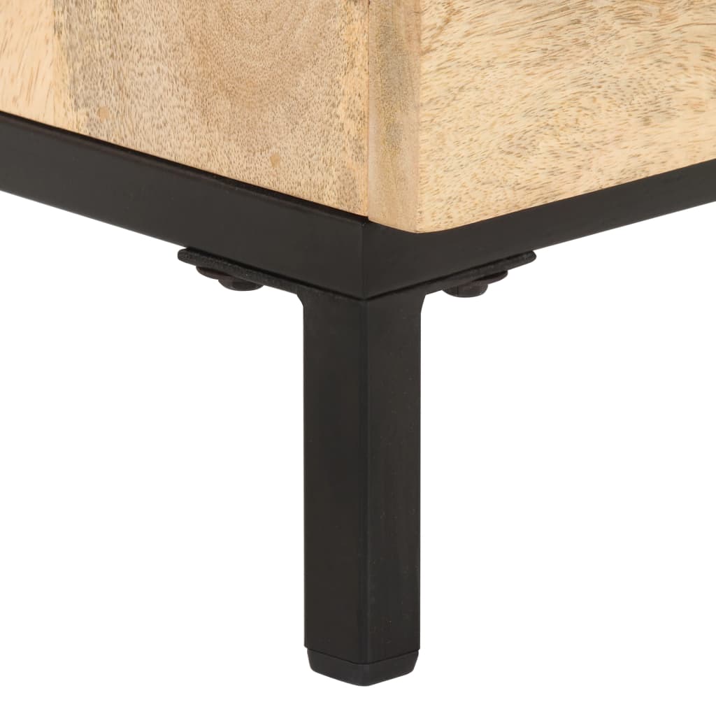 vidaXL Mesita de noche de madera maciza de mango 40x30x51 cm