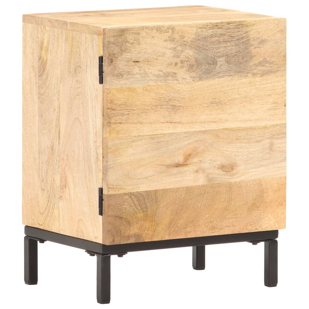 vidaXL Mesita de noche de madera maciza de mango 40x30x51 cm