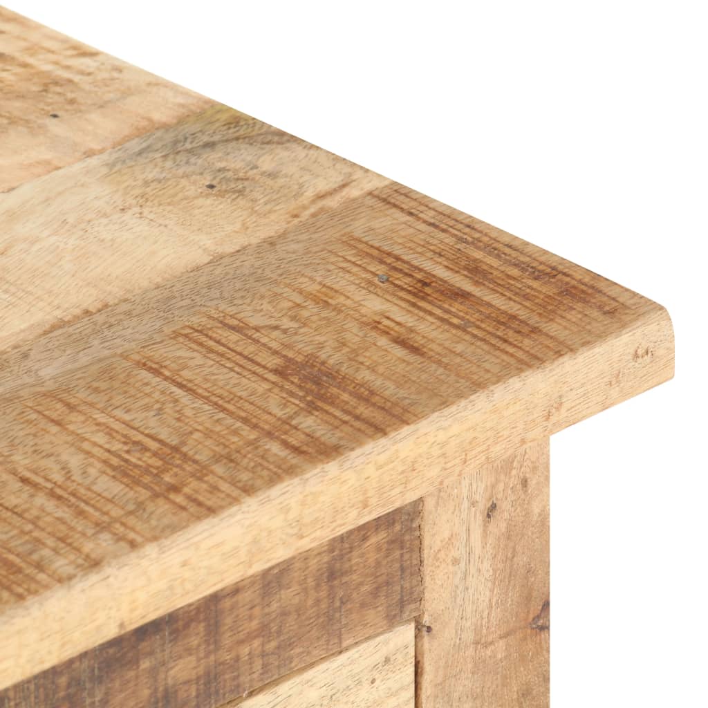 vidaXL Mesita de noche de madera de mango rugosa 40x30x50 cm