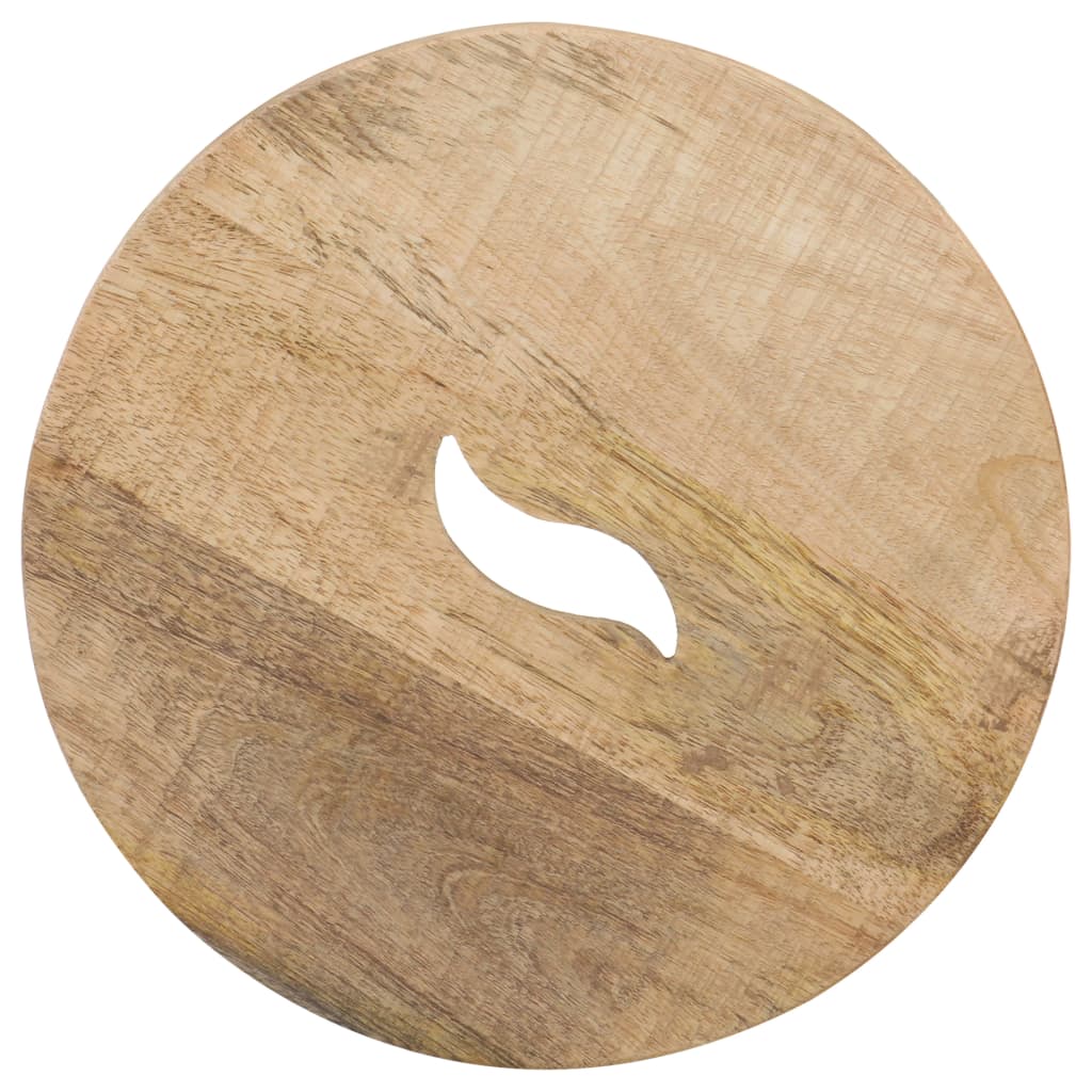 vidaXL Taburetes de cocina 2 unidades madera maciza de mango