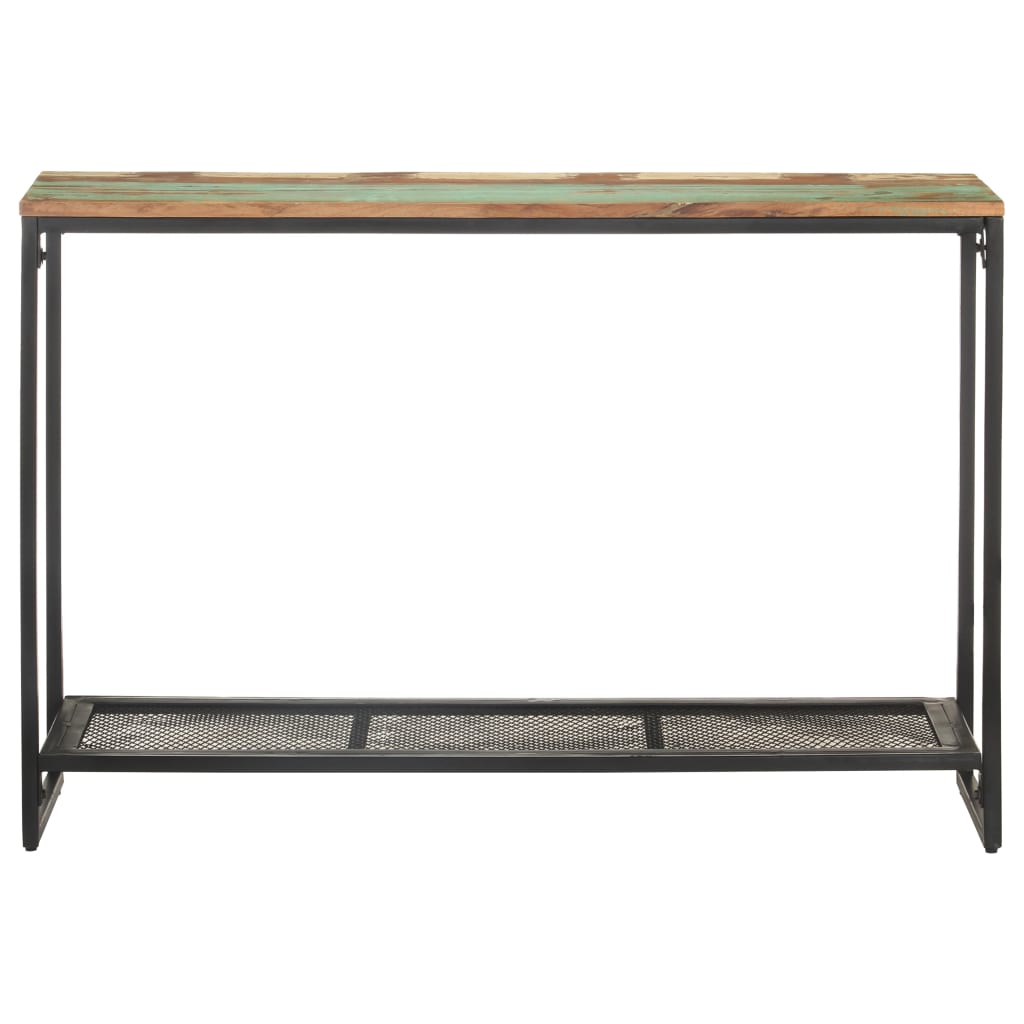 vidaXL Mesa consola de madera maciza reciclada 110x35x75 cm