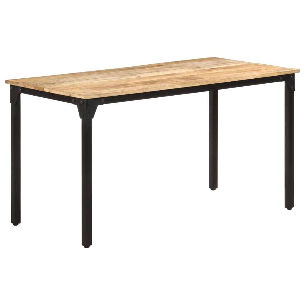 vidaXL Mesa de comedor madera de mango rugosa 140x70x76 cm