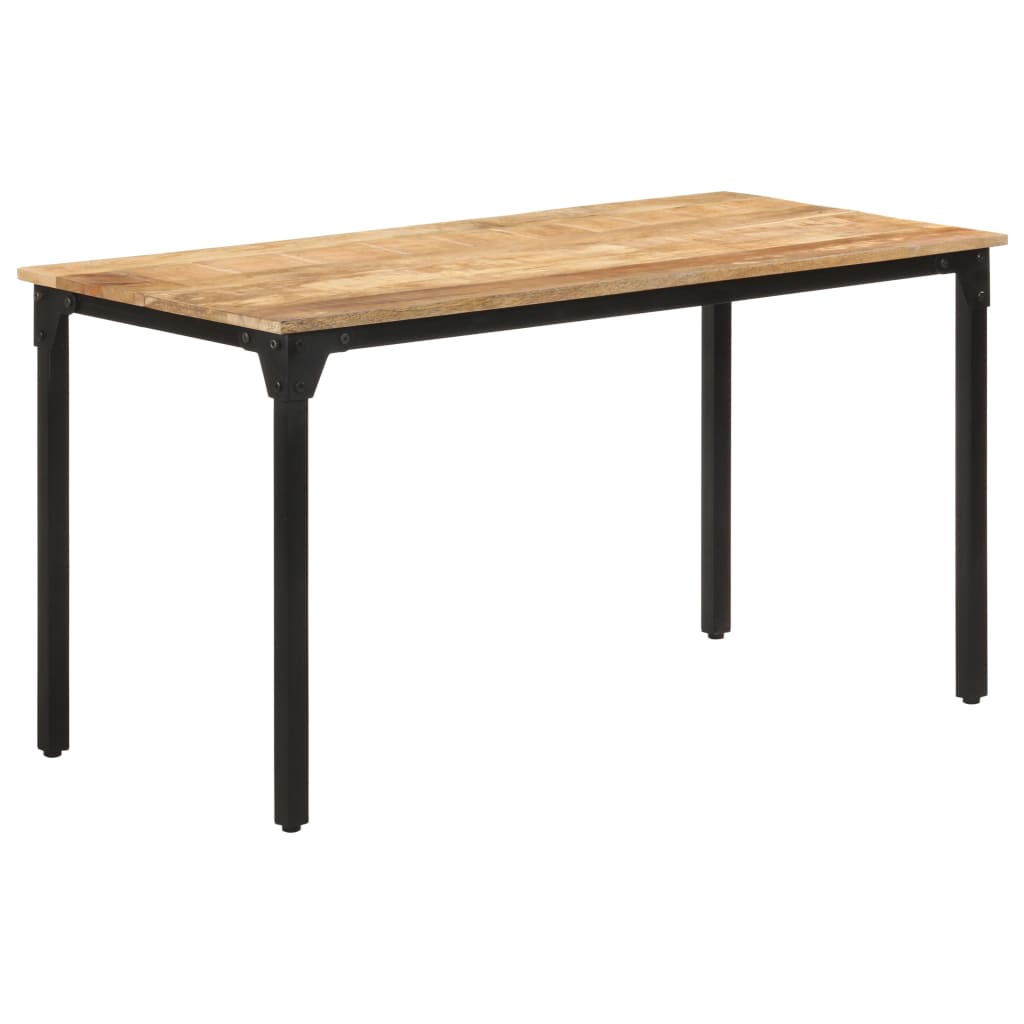 vidaXL Mesa de comedor madera de mango rugosa 140x70x76 cm