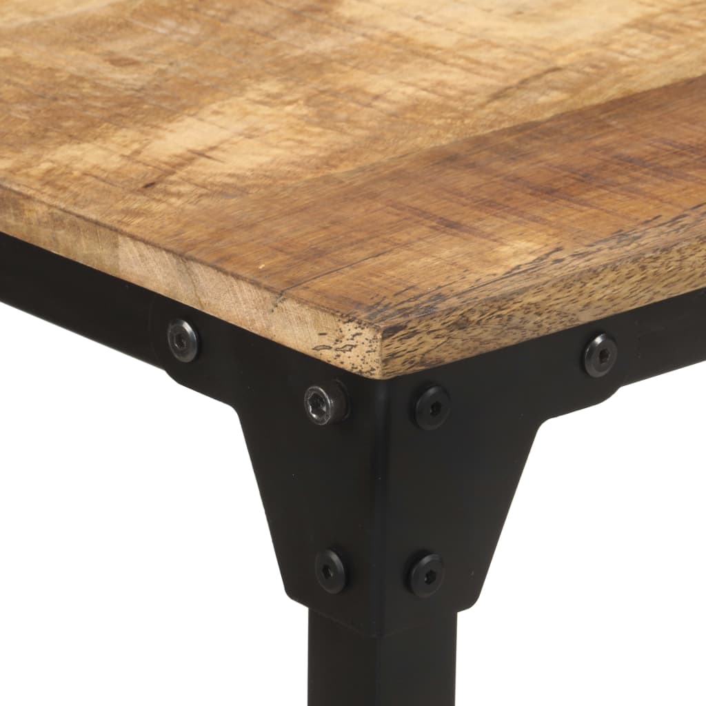 vidaXL Mesa de comedor madera de mango rugosa 140x70x76 cm