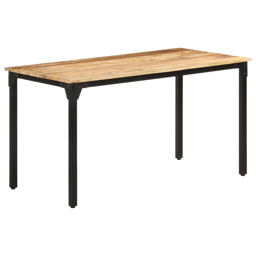 vidaXL Mesa de comedor madera de mango rugosa 140x70x76 cm