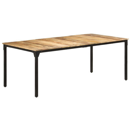 vidaXL Mesa de comedor madera de mango rugosa 200x100x76 cm