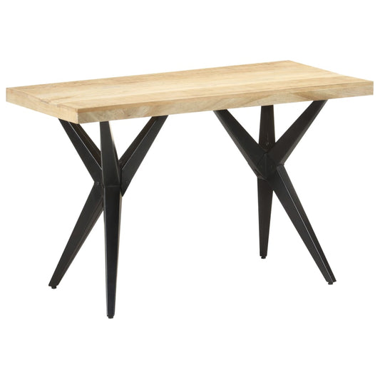 vidaXL Mesa de comedor de madera maciza de mango 120x60x76 cm