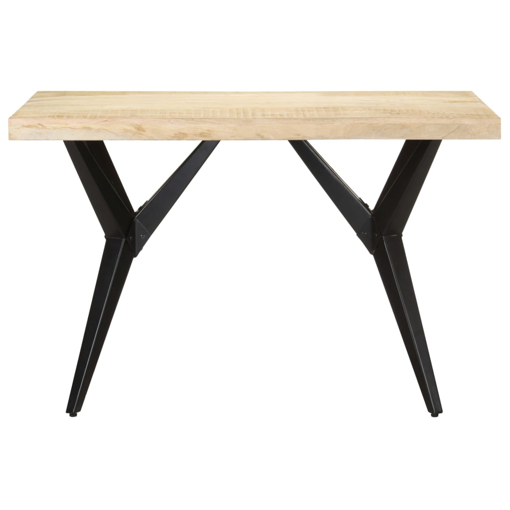 vidaXL Mesa de comedor de madera maciza de mango 120x60x76 cm