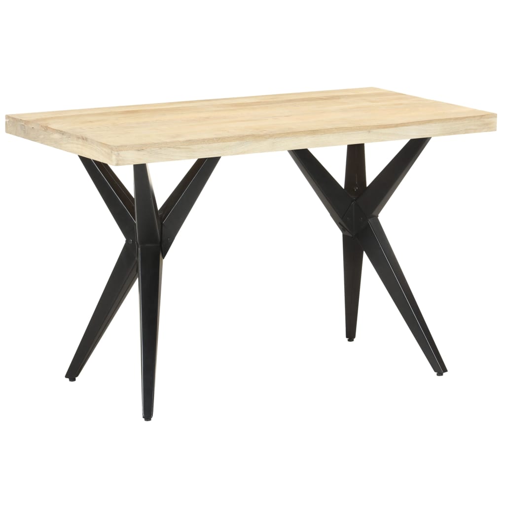 vidaXL Mesa de comedor de madera maciza de mango 120x60x76 cm