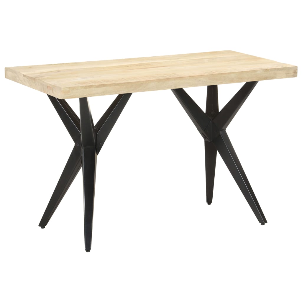 vidaXL Mesa de comedor de madera maciza de mango 120x60x76 cm