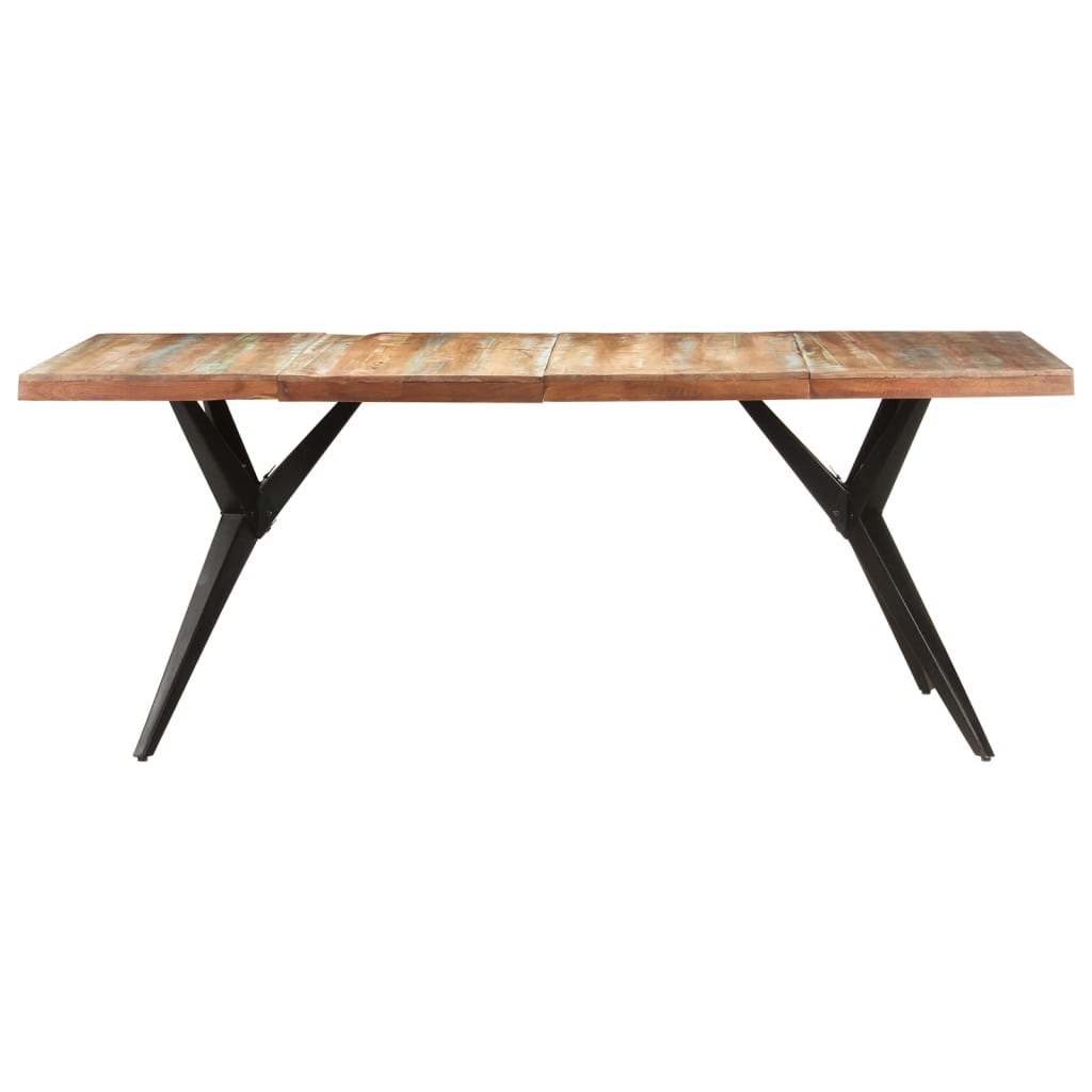 vidaXL Mesa de comedor de madera maciza reciclada 200x90x76 cm