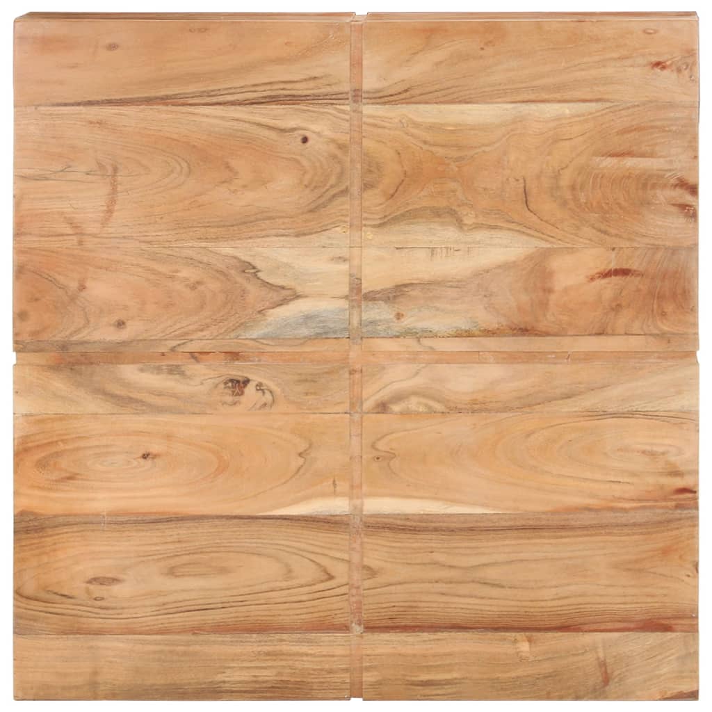 vidaXL Mesa de centro de madera maciza de acacia 80x80x28 cm