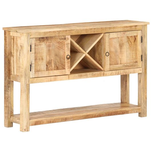 vidaXL Aparador de madera de mango rugosa 120x30x76 cm