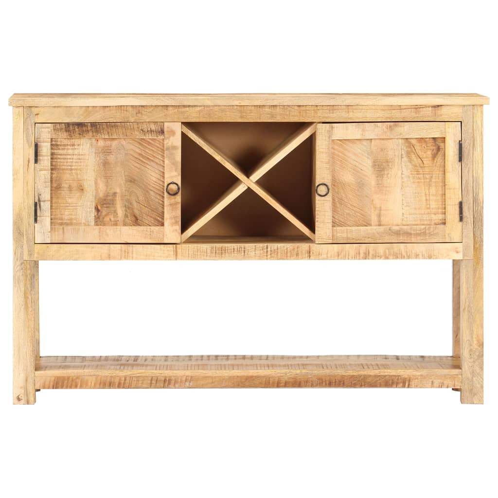 vidaXL Aparador de madera de mango rugosa 120x30x76 cm