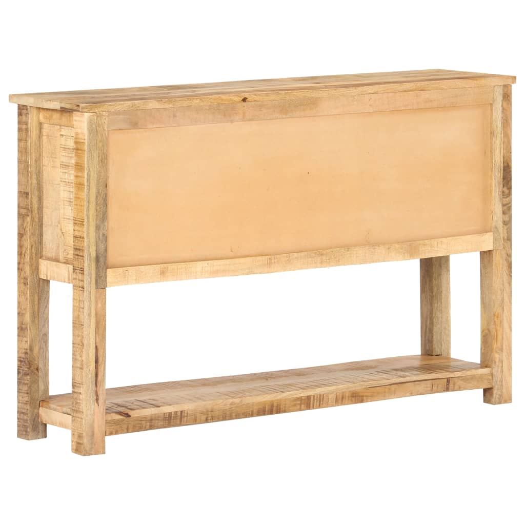 vidaXL Aparador de madera de mango rugosa 120x30x76 cm