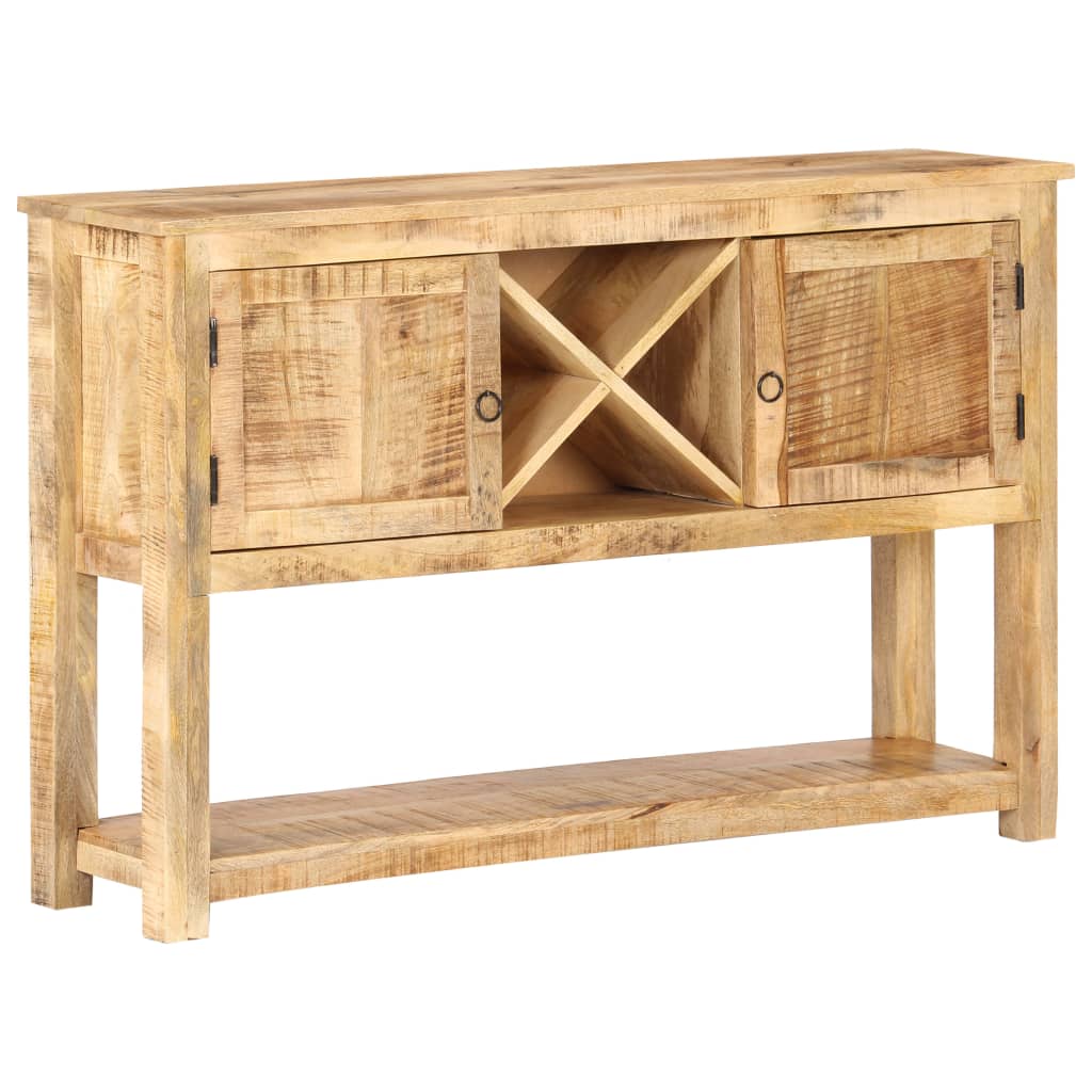 vidaXL Aparador de madera de mango rugosa 120x30x76 cm