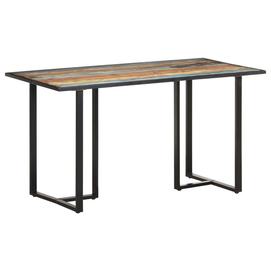 vidaXL Mesa de comedor de madera maciza reciclada 140 cm