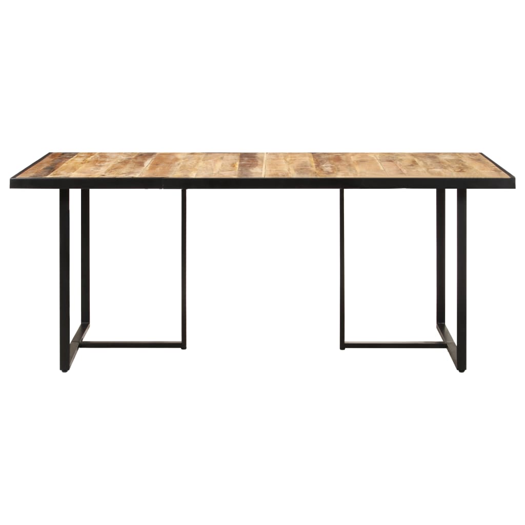 vidaXL Mesa de comedor madera de mango rugosa 160 cm