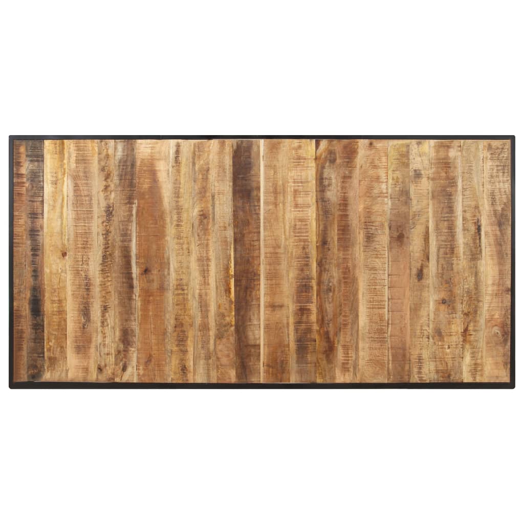 vidaXL Mesa de comedor madera de mango rugosa 160 cm