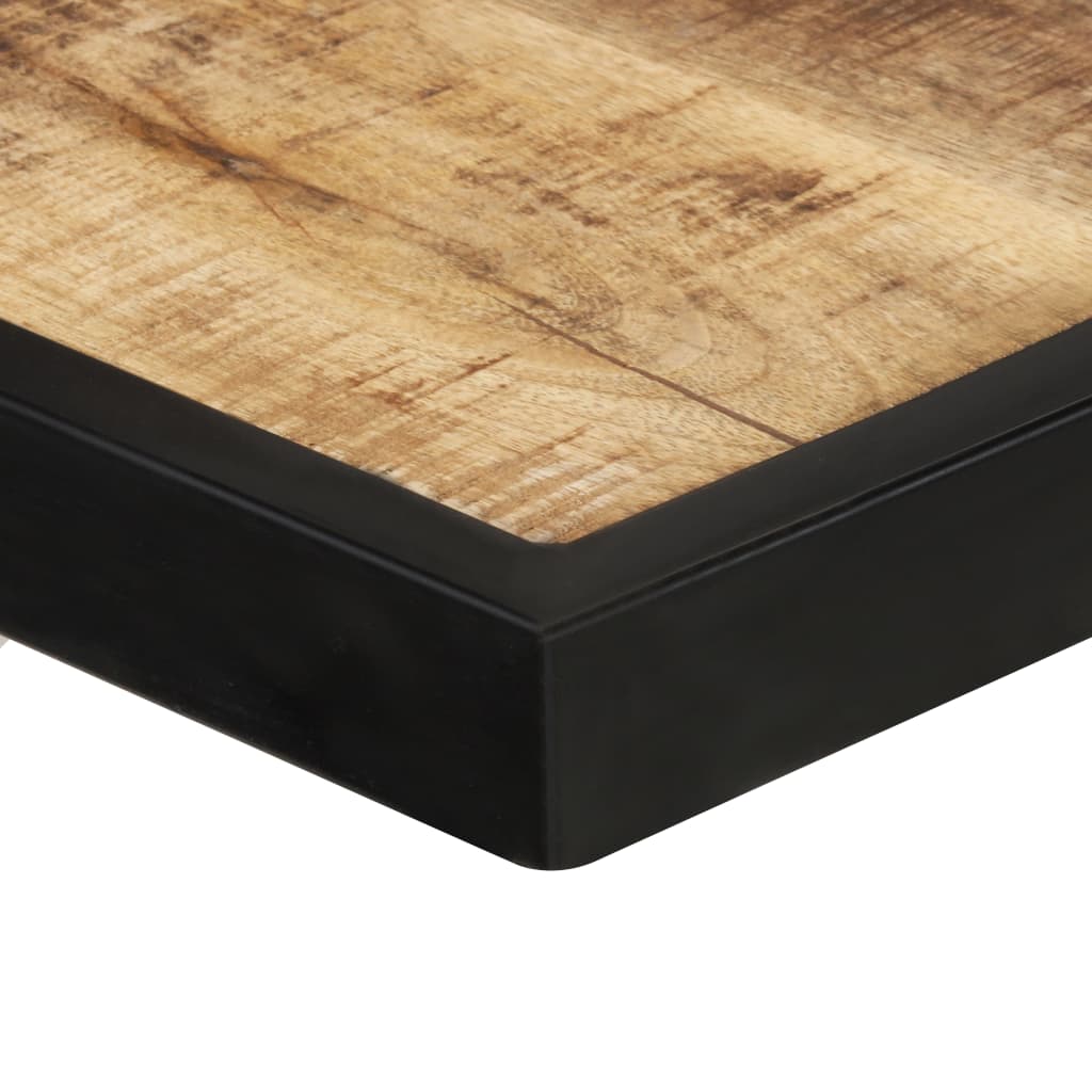 vidaXL Mesa de comedor madera de mango rugosa 160 cm