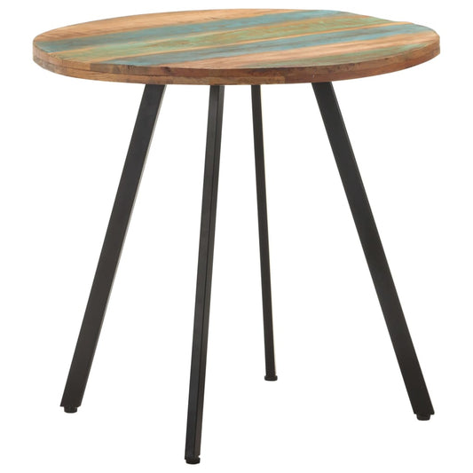 vidaXL Mesa de comedor de madera maciza reciclada 80 cm