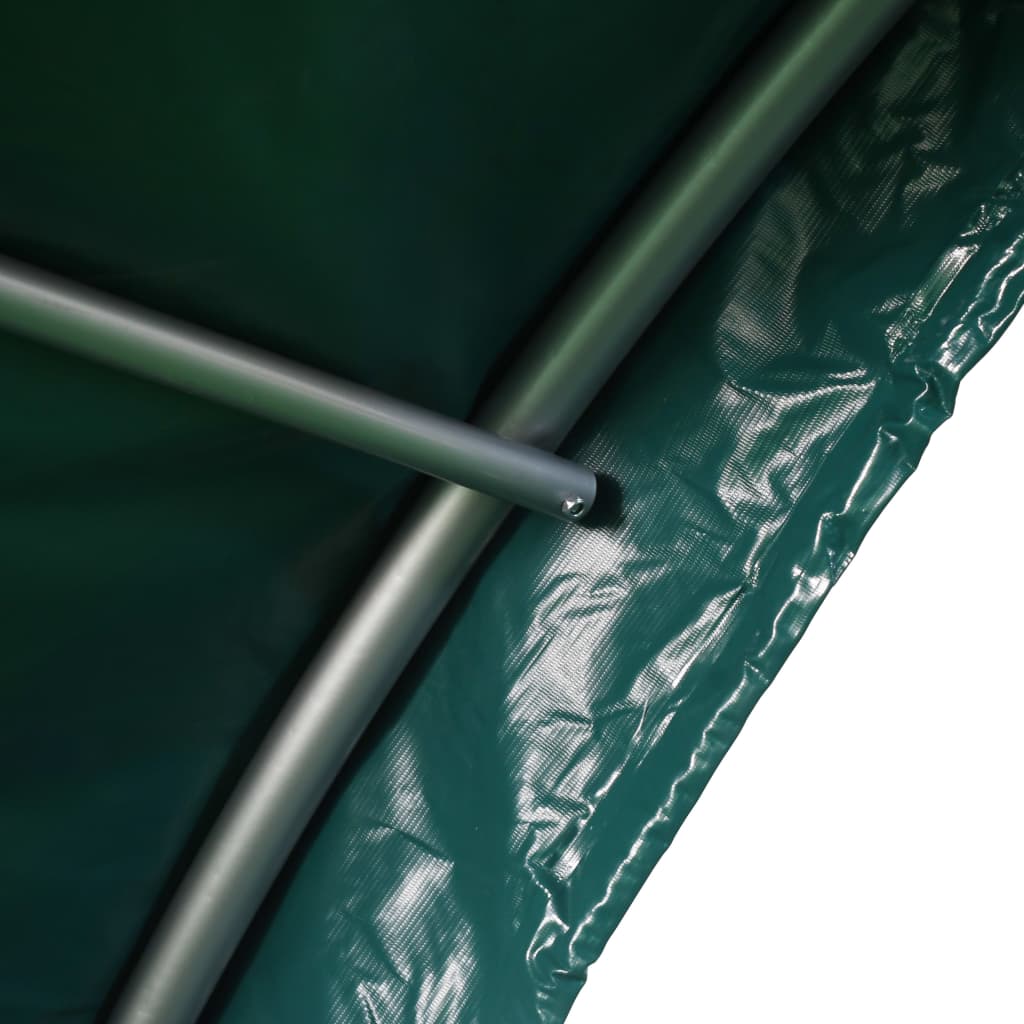 vidaXL Carpa para ganado PVC verde 3,7x3,7 m