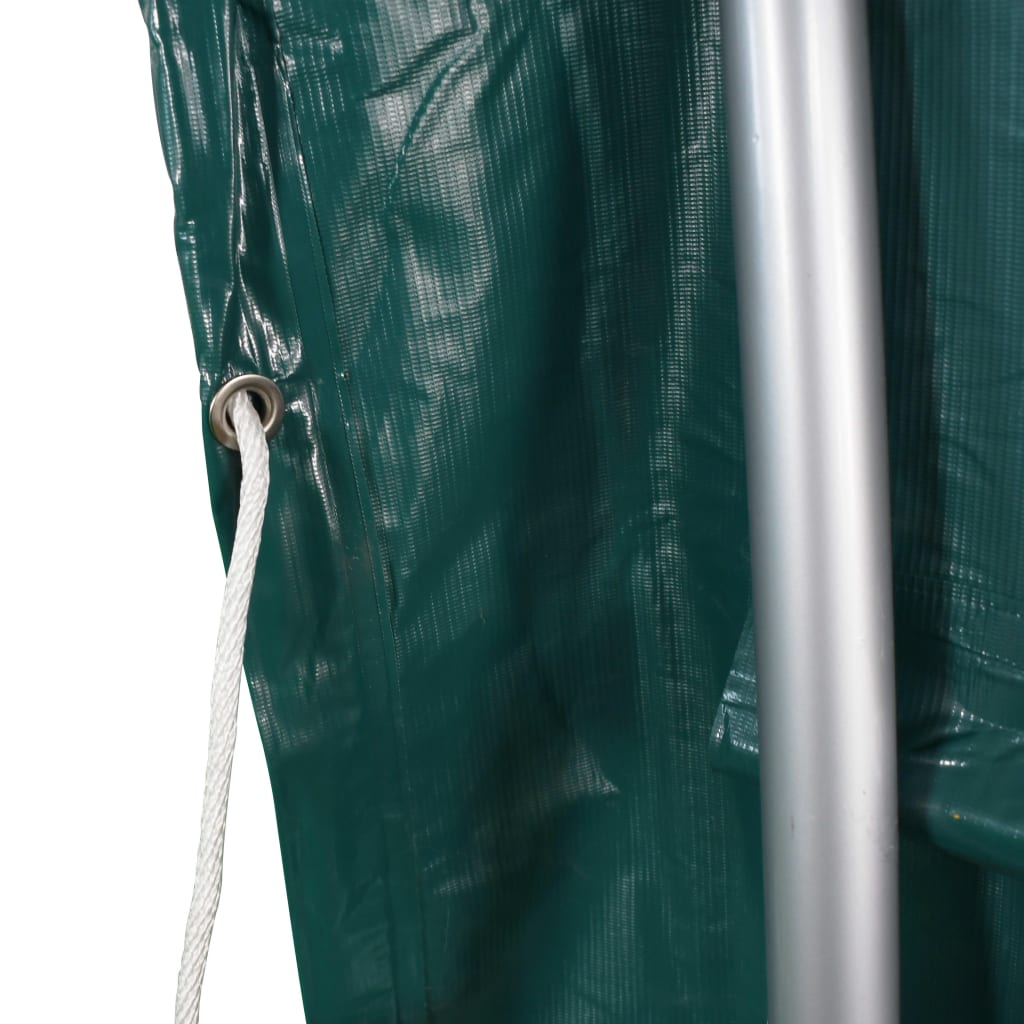 vidaXL Carpa para ganado PVC verde 3,7x3,7 m