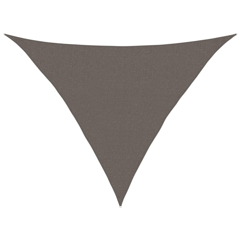 vidaXL Toldo de vela gris antracita HDPE 160 g/m² 2,5x2,5x3,5 m