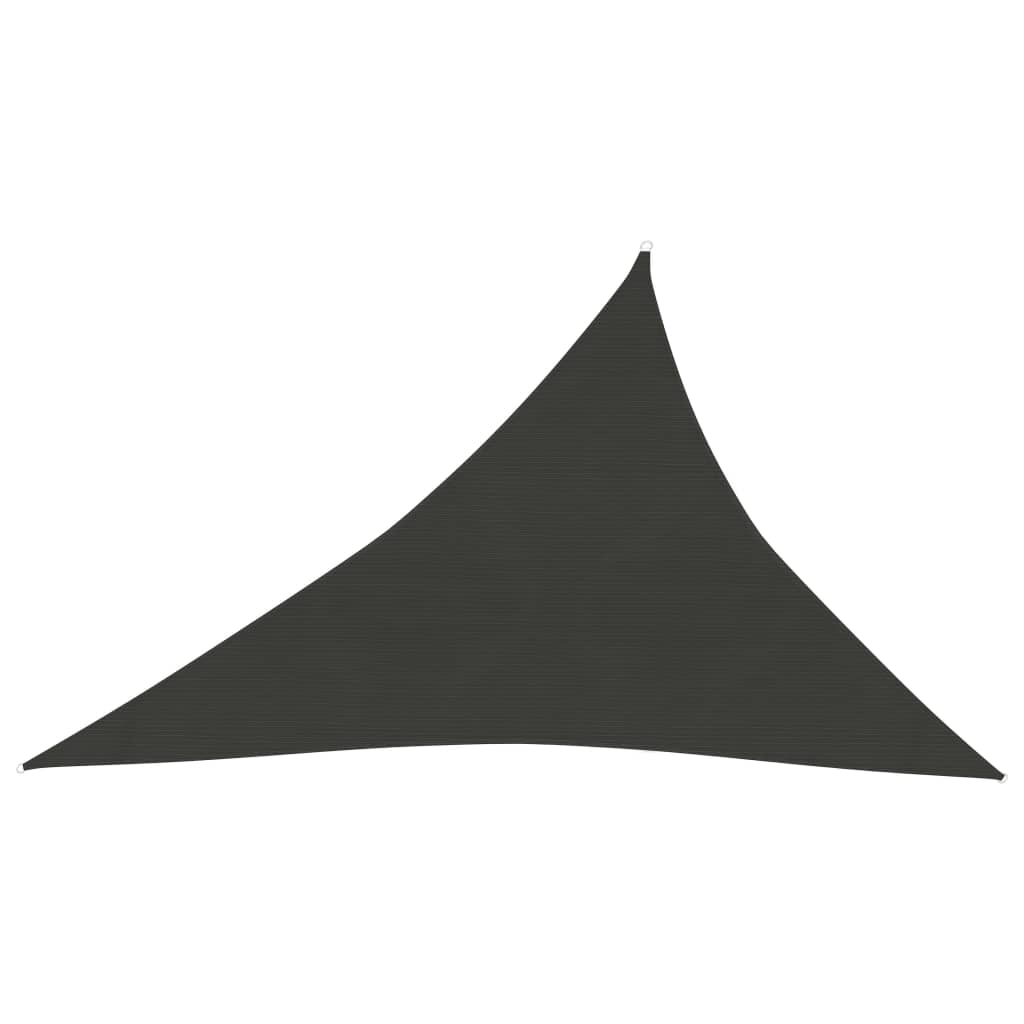 vidaXL Toldo de vela gris antracita HDPE 160 g/m² 4x5x6,8 m