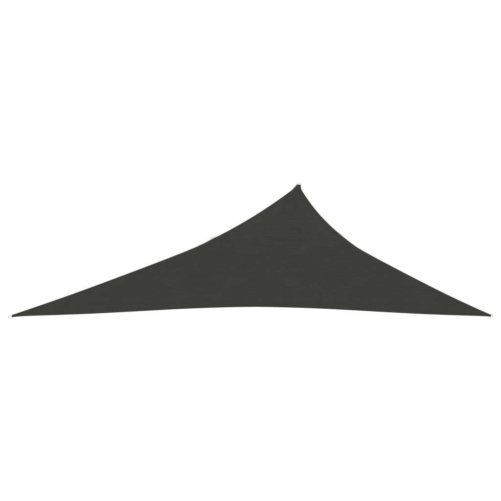 vidaXL Toldo de vela gris antracita HDPE 160 g/m² 4x5x6,8 m