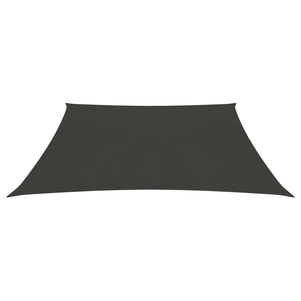 vidaXL Toldo de vela gris antracita HDPE 160 g/m² 4/5x3 m