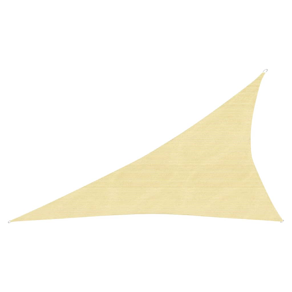 vidaXL Toldo de vela HDPE beige 160 g/m² 3x4x5 m