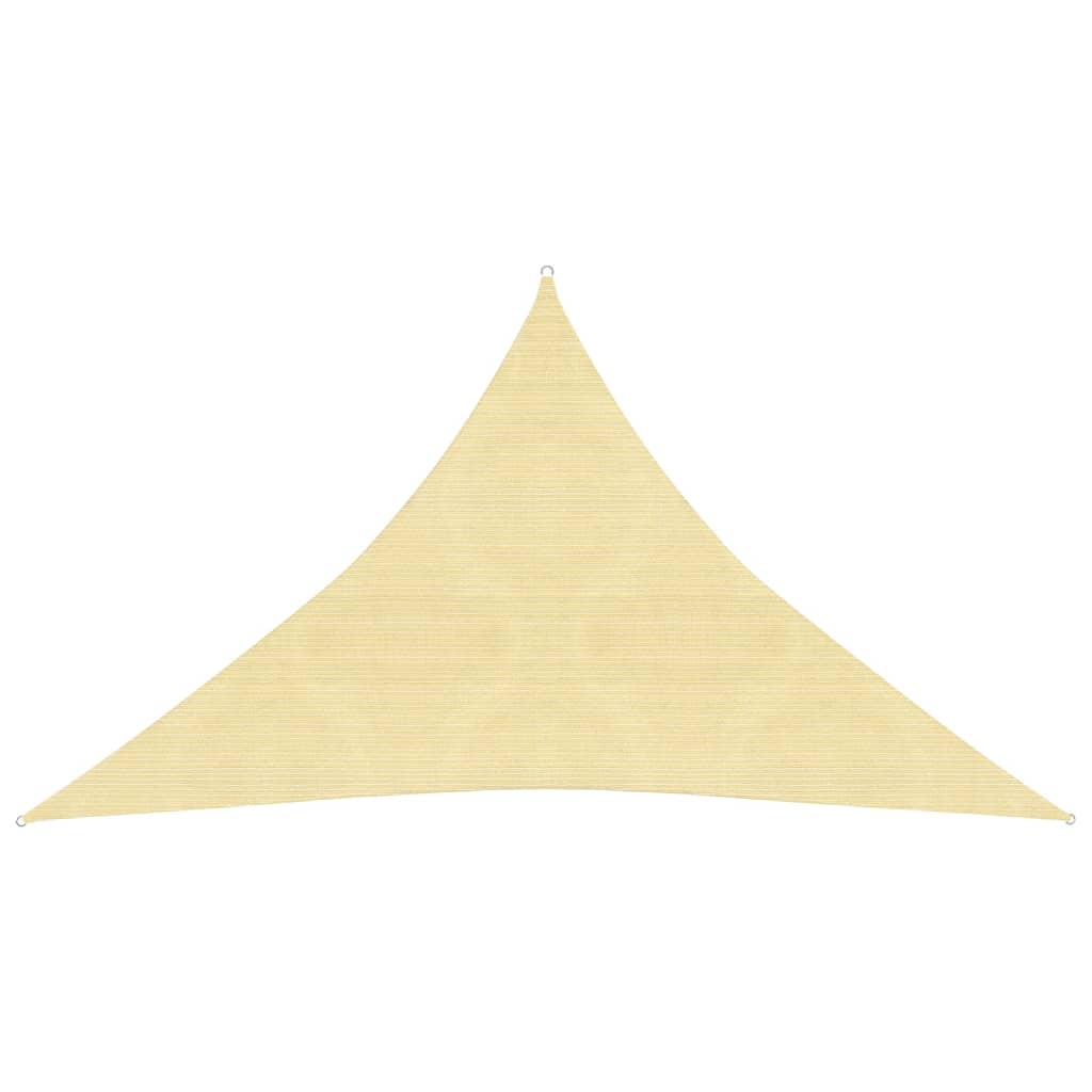 vidaXL Toldo de vela HDPE beige 160 g/m² 4x4x5,8 m