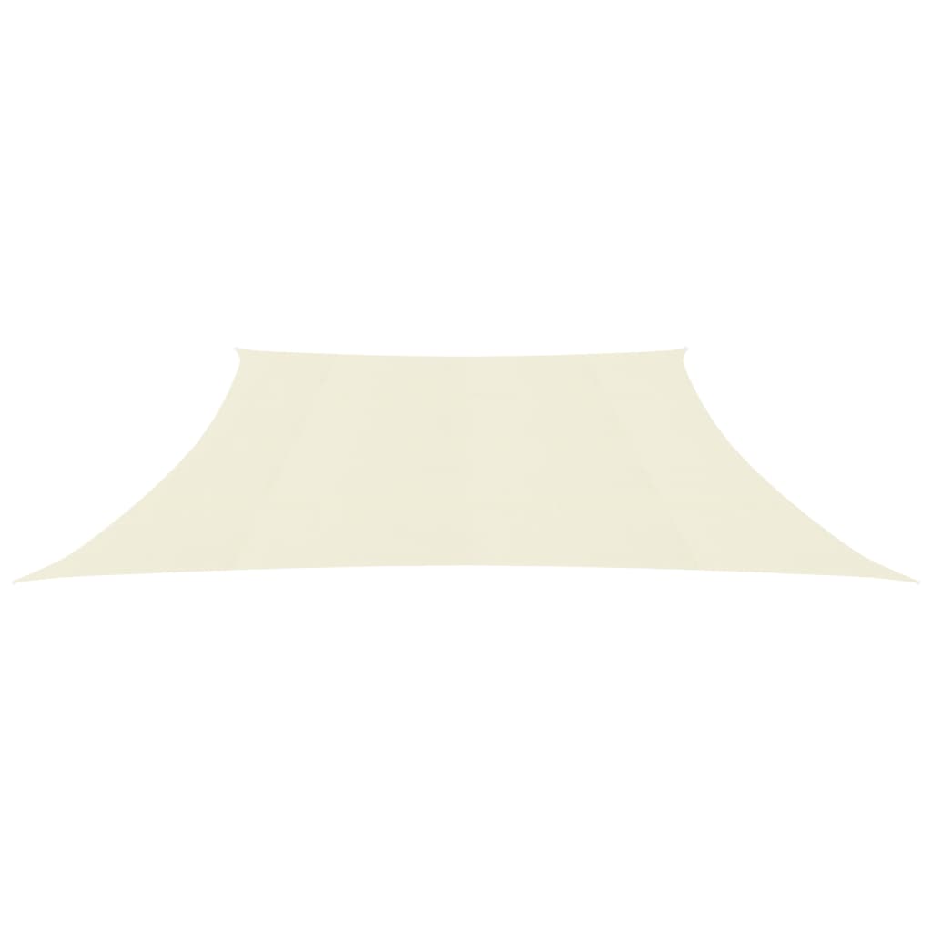 vidaXL Toldo de vela HDPE crema 160 g/m² 3/4x2 m